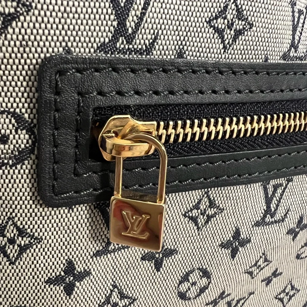 Louis Vuitton DENIM Navy/Grey PM Lucille Mini Lin Bag - Picture 6 of 13